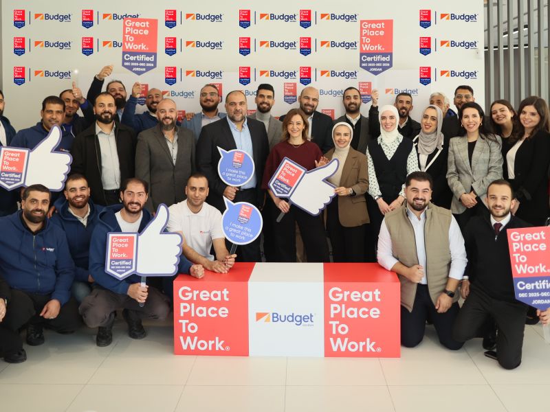 Budget Car Rental Becomes First in Jordan’s Car Rental Industry to Earn Great Place To Work® Certification™Budget Car Rental – Jordan, a Markazia Group subsidiary and one of the leading car rental companies in Jordan, has achieved a major milestone after officially earning the Great Place To Work® Certification™ for 2025/2026, becoming the first company in Jordan’s car rental industry to receive this prestigious award. The certification underscores the company’s ongoing commitment to fostering a workplace c
