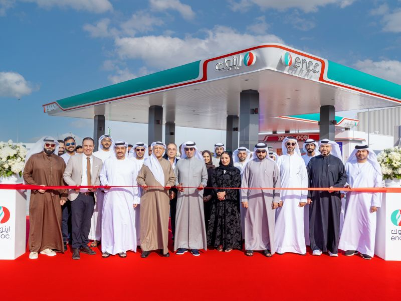 مجموعة اينوك تفتتح محطة خدمة جديدة في المنطقة الحرة بجبل علي