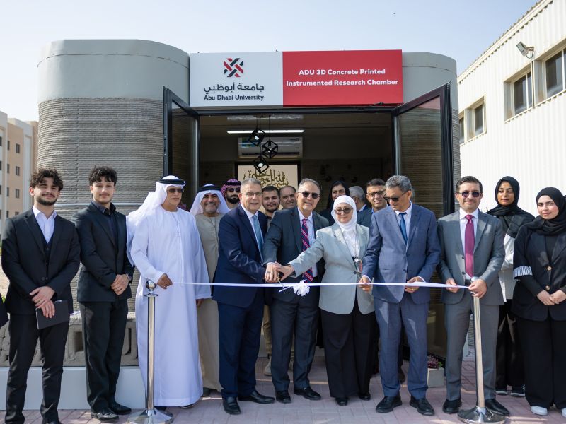 Abu Dhabi University inaugurates research-driven 3D concrete printed research chamber