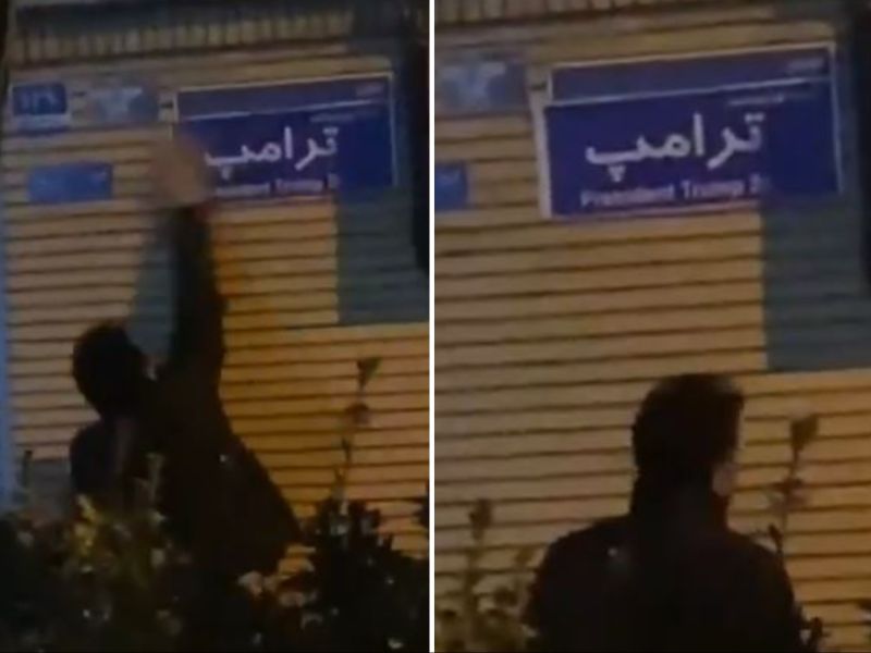 Iranian protester
