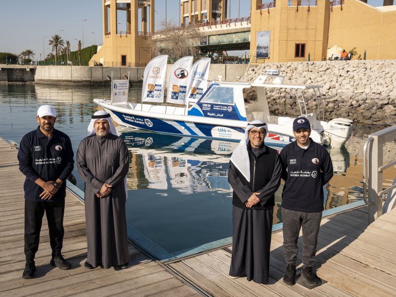 Boursa Kuwait launches its new “Boursa Boat,” the second dedicated vessel supporting marine environmental protection in Kuwait Bay