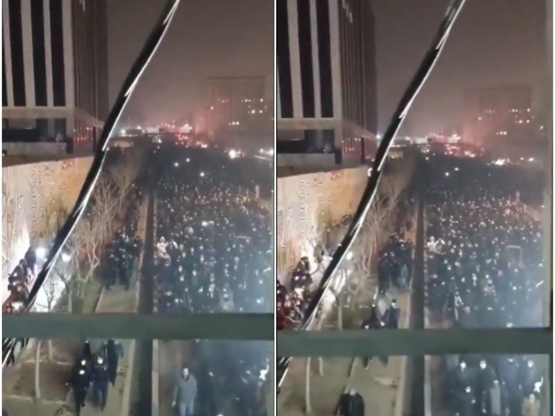 Massive protest