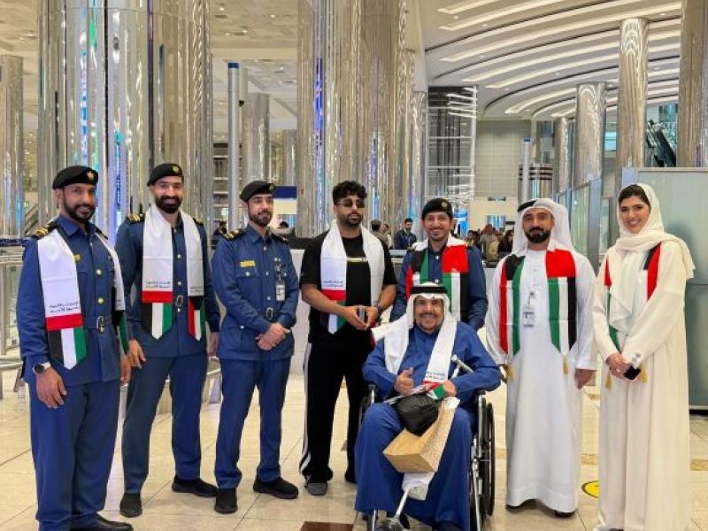 Dubai customs celebrates Kuwaiti brothers with a unique welcome during “UAE and Kuwait forever brothers” week