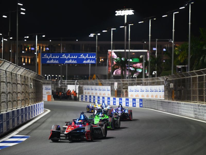 ABB Fia Formula E World Championship Tackles Jeddah Corniche Circuit for First Double-header of the Season