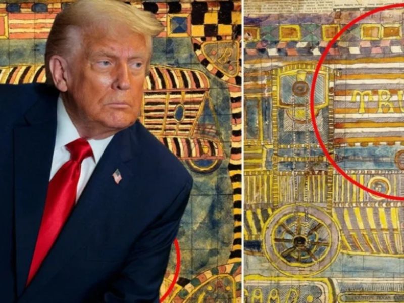 رسومات قديمة باسم ترامب تعيد إحياء نظريات السفر عبر الزمن