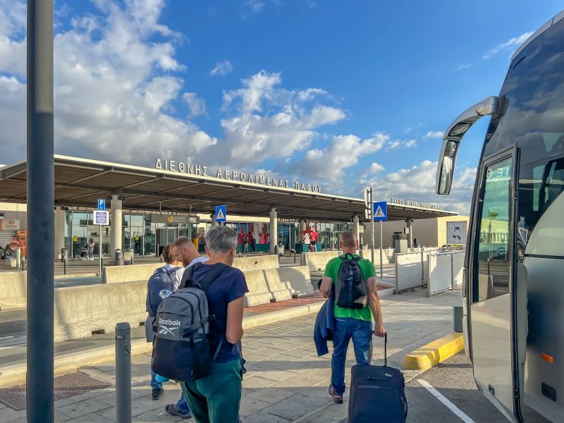 بافوس، قبرص، 19 أكتوبر 2024: مطار بافوس الدولي، قبرص