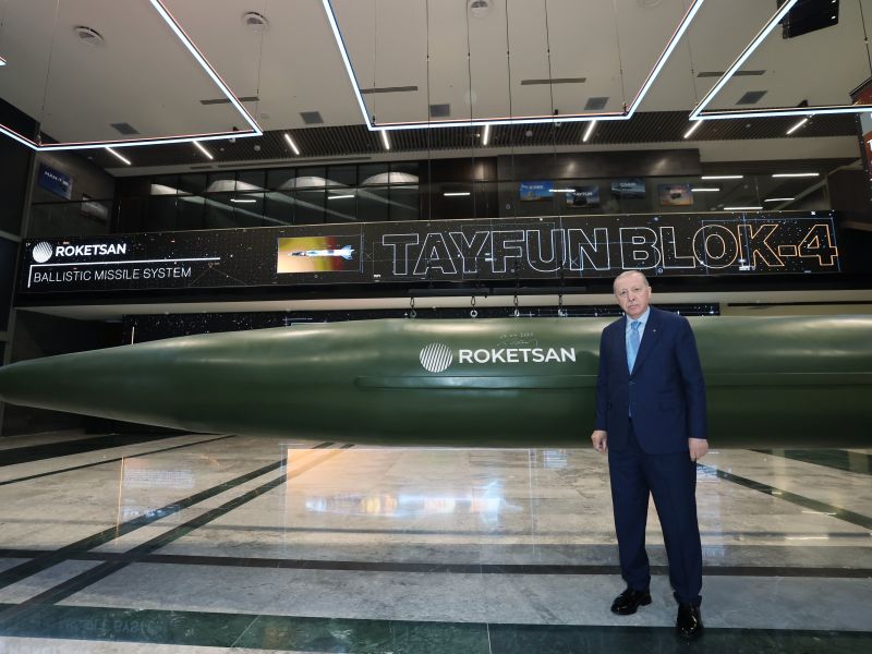 Erdogan unveils long-range Typhoon missile 