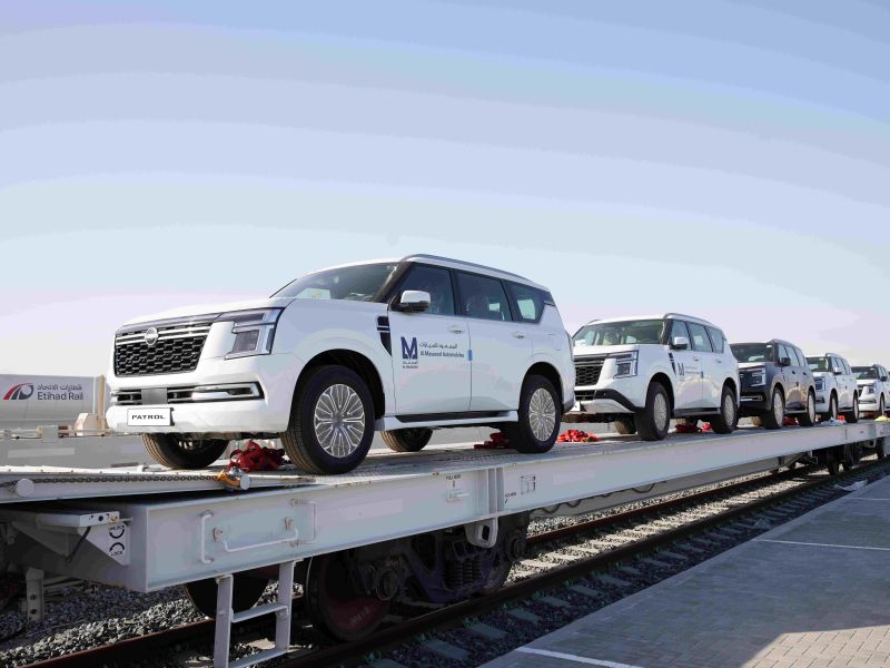 In a national milestone, Al Masaood Automobiles and Etihad Rail complete first rail shipment for automotive dealership in UAE