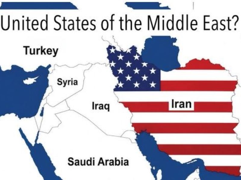 إيران بالعلم الأميركي