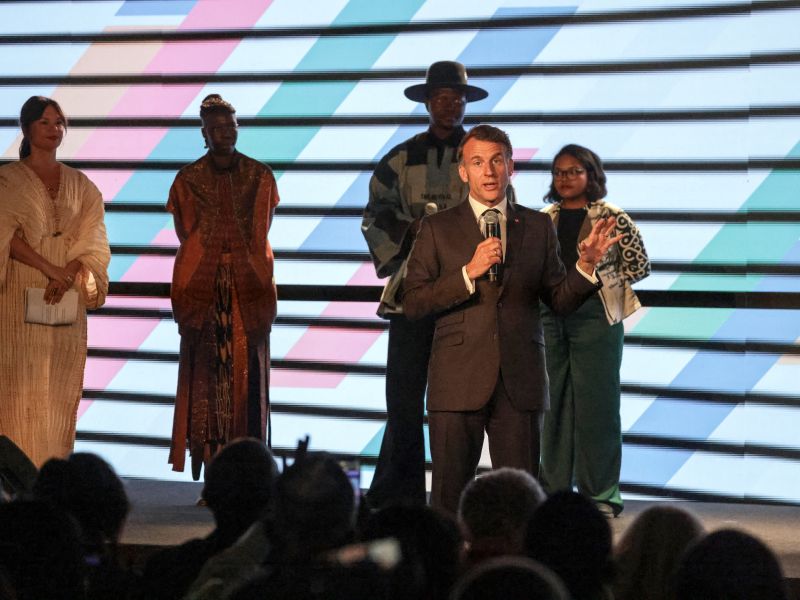 Macron rebukes crowd over noise disruption at Nairobi Africa summit session