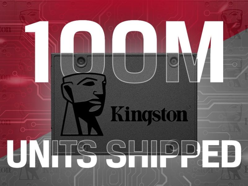 Kingston marks Major Milestone with 100 Million A400 SATA SSDs Shipped Globally