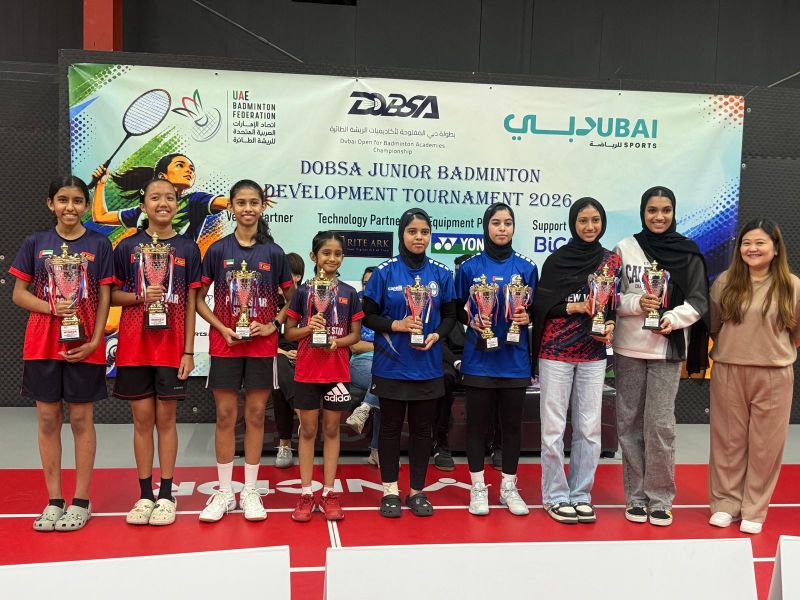 Dubai Sports Council Concludes Highly Successful 3rd Dubai Open for Badminton Academies, Featuring Regional First in AI Technology