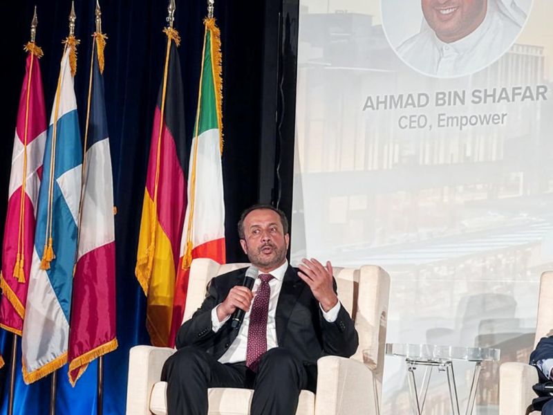 أحمد بن شعفار يستعرض تجربة الإمارات الرائدة في تبريد المناطق في جلسة رئيسية قي مؤتمر الجمعية الدولية لطاقة المناطق 2026