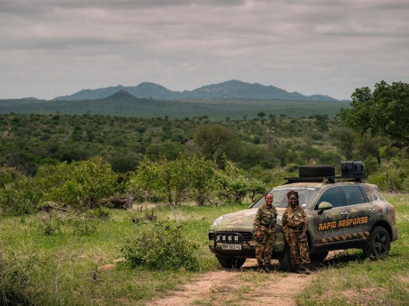 Porsche South Africa donates Cayenne to The Black Mambas project to protect rhinos