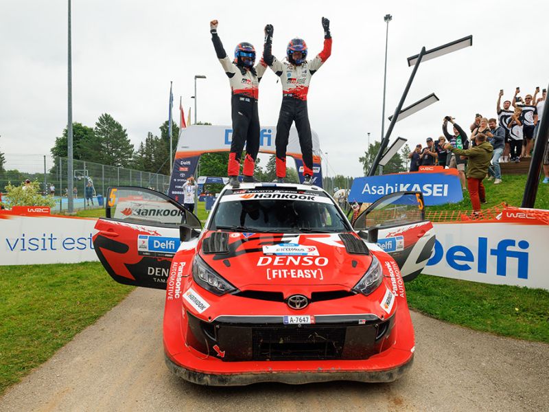TOYOTA GAZOO Racing Claims One-Two Victory at Rally Estonia