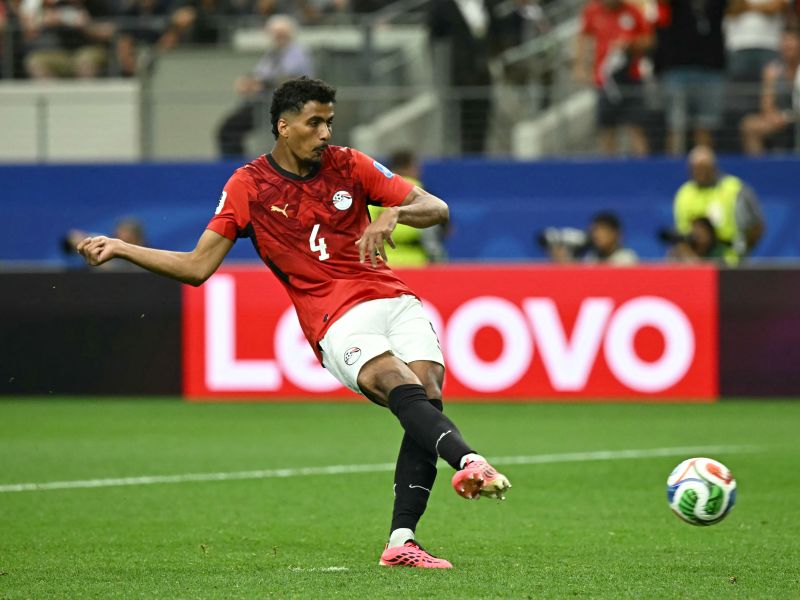 حسام عبدالمجيد مدافع منتخب مصر ونادي الزمالك خلال منافسات كأس العالم 2026