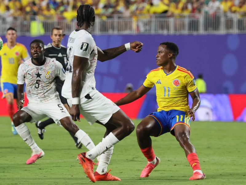 مباراة كولومبيا وغانا في كأس العالم 2026