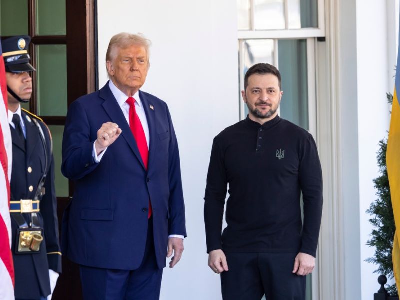 Trump with Zelenskyy at the White House