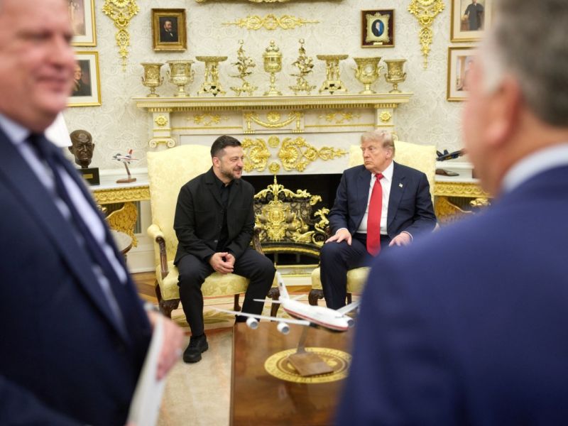 Trump with Zelenskyy at the White House