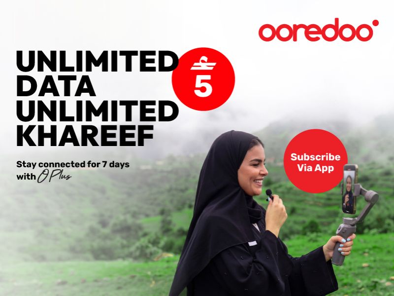 Experience Khareef Your Way with Ooredoo's Unlimited Data