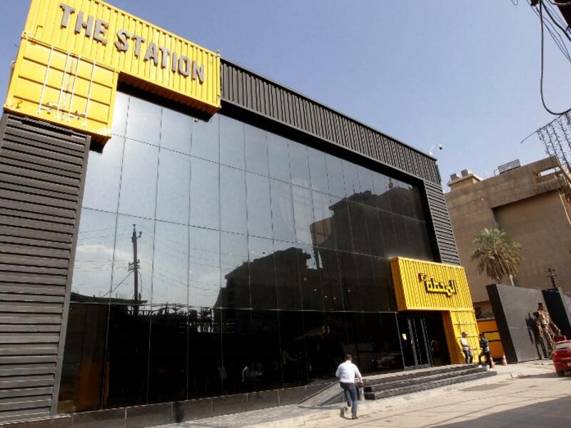 Iraqis attend a meeting at "The Station", Baghdad's incubator for would-be entrepreneurs, in the Iraqi capital on November 17, 2018.
SABAH ARAR / AFP