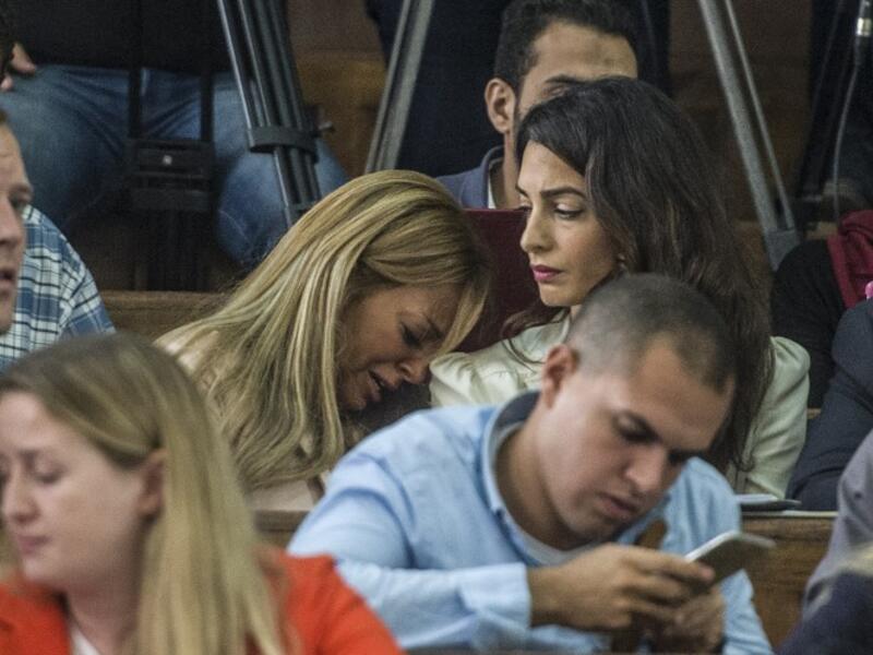 Amal Clooney lashes out at Egypt after Al-Jazeera journalists are imprisoned. (AFP)