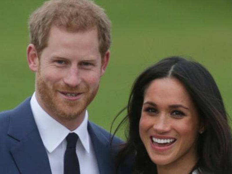 Britain's Prince Harry and Meghan Markle (AFP/File Photo)	