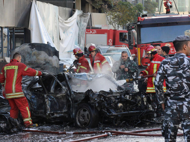 Lebanese firemen