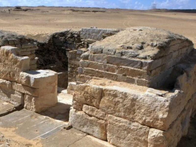 A tomb from 4,500 years ago uncovered in Cairo in 2015 (AFP)