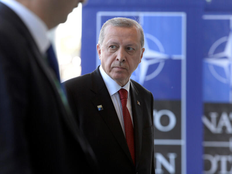 Recep Erdogan at a NATO conference (AFP/FILE)