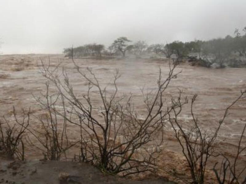37 schoolchildren and 7 teachers were caught in a gushing stream as sudden torrential rainstorm flooded the area (Twitter)