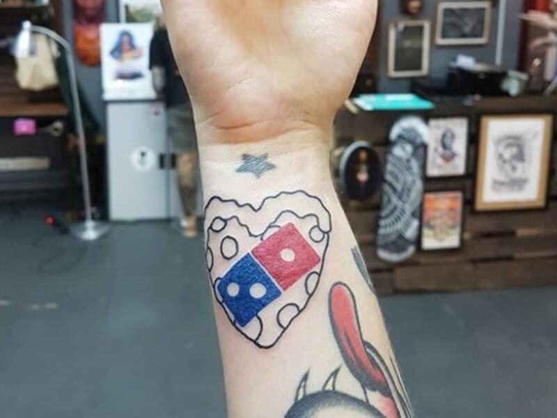 Many people gets a dominos tattoo if it meant I could get ONE free dominos pizza (Instagram)