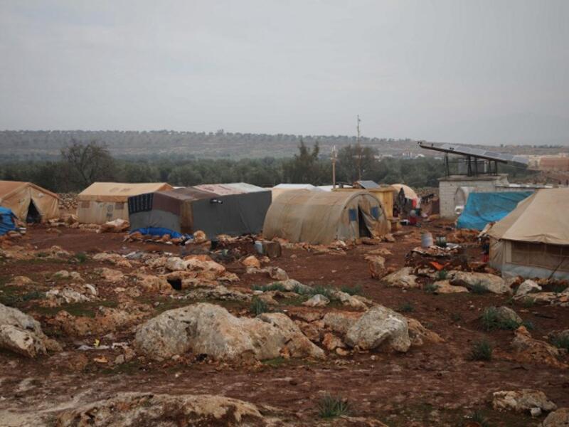 This picture taken on December 9, 2018 shows a general view of the Internally Displaced Persons (IDP) camp of Serjilla in northwestern Syria next to Bab al-Hawa border crossing with Turkey.
Aaref WATAD / AFP