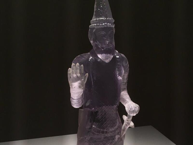 This is a 3D printed replica of a historic artefact destroyed during the occupation of Mosul in Iraq (Twitter)