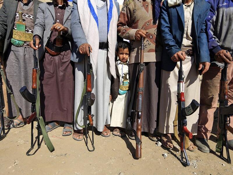 Houthi militants (Twitter)