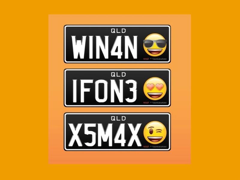 Emoji license plates (Twitter)
