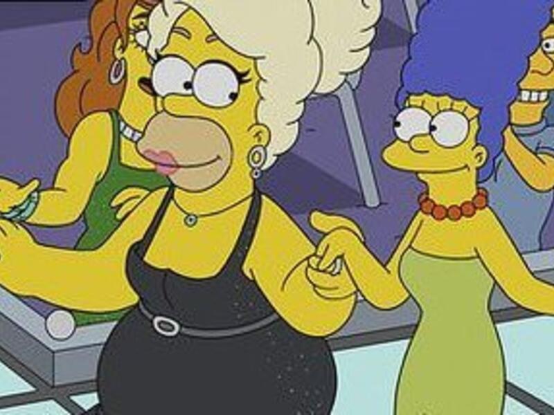 Homer the drag queen (Twitter)
