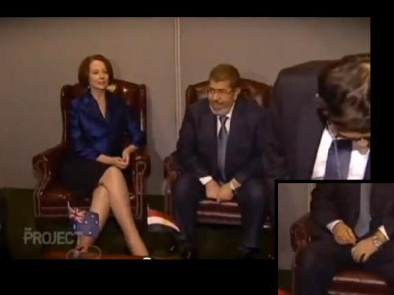President Morsi engaged in the 'indecent act'.