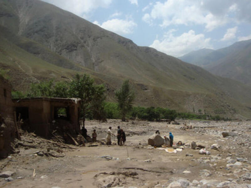 Flash waters killed six people, three women and three children, and damaged about 20 houses and at least five acres of agricultural land in Samangan Province. (AFP/File)