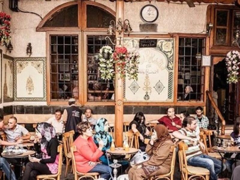 Coffee shop, Syria before war (Instagram)