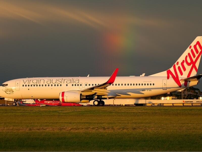 Virgin Australia reported A$62.5 million half-year profit and reportedly took out a A$164 million loan in the same period. (Wikimedia Commons)
