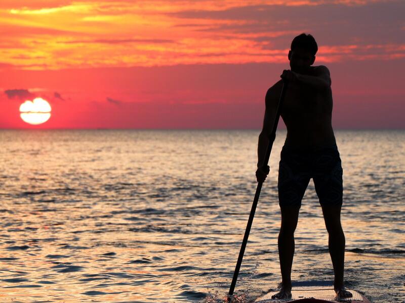 Paddleboarding 
It is one of the most favourite hobbies of people of UAE. Stand up paddling is the fastest growing water sport in the world and is a relaxing recreational activity (Twitter)