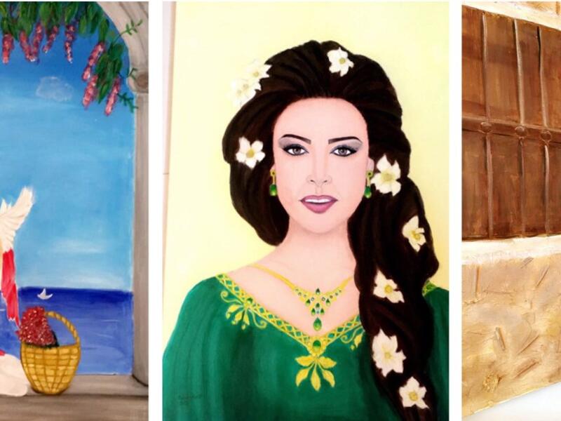 Paintings by Tahani Faris (Twitter)