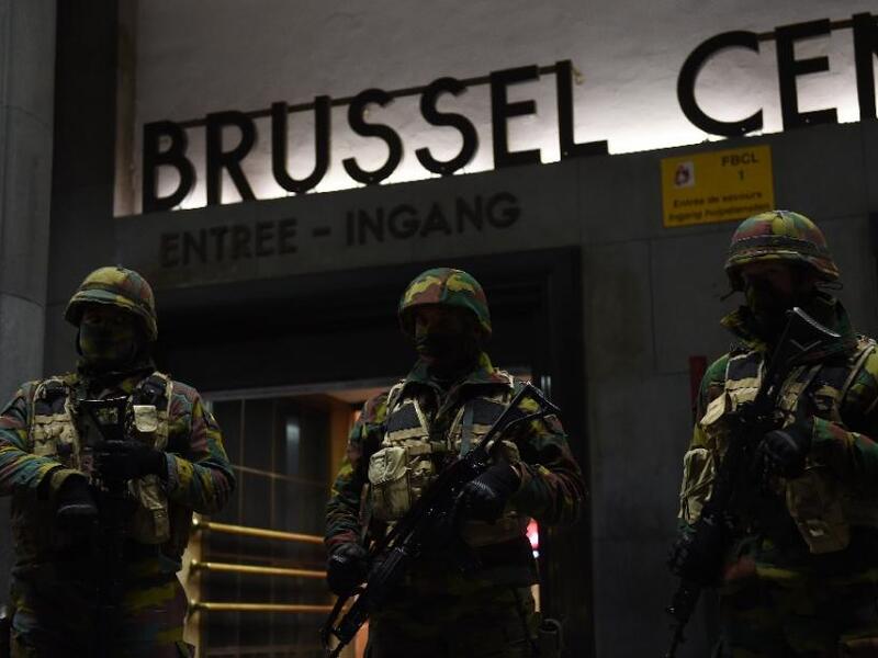 Brussels has been in a state of high alert for months following a hunt for the Paris attackers. (AFP/Emanuelle Dunand)
