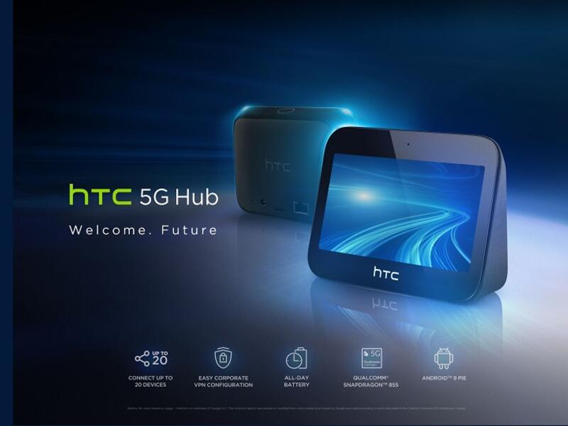 يتيح HTC 5G Hub للعملاء اتصالاً سريعاً بشبكات الجيل الخامس على أجهزة متعددة أثناء التنقل أو العمل أو في المنزل لمشاركة المحتوى والترفيه والكثير غير ذلك.