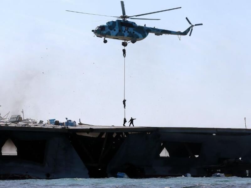 Iran holds naval drills in the Gulf (Twitter)