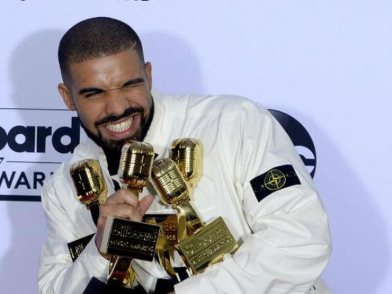 The rapper has filmed a video for his recently-released God's Plan album at Miami Senior High.
 (Source: Jim Ruymen/UPI)