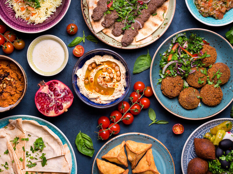 Lebanon's much-reproduced Mediterranean diet sees an abundant use of whole grains, fruits, vegetables and fresh fish, with olive oil religiously replacing animal fat. (Shutterstock)