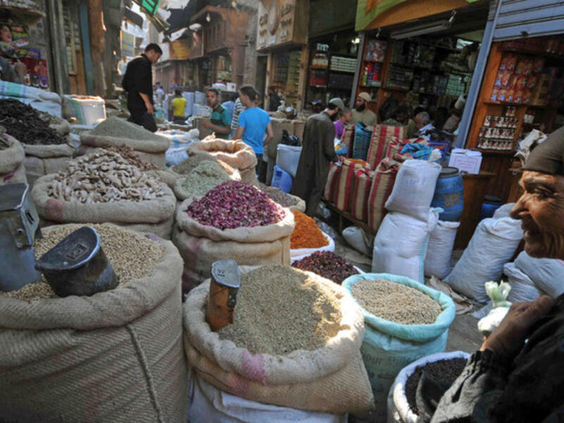 The Central Bank of Egypt increased interest rates to curtail inflation, but it has not been effective at reducing price hikes. (File photo)
