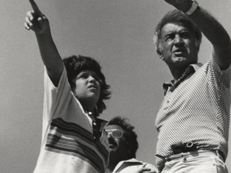 Father, Moustapha Akkad and son, courtesy of Akkad family.